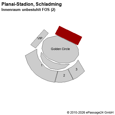 Saalplan Planai-Stadion, Schladming, &Ouml;sterreich, Innenraum unbestuhlt FOS (2)
